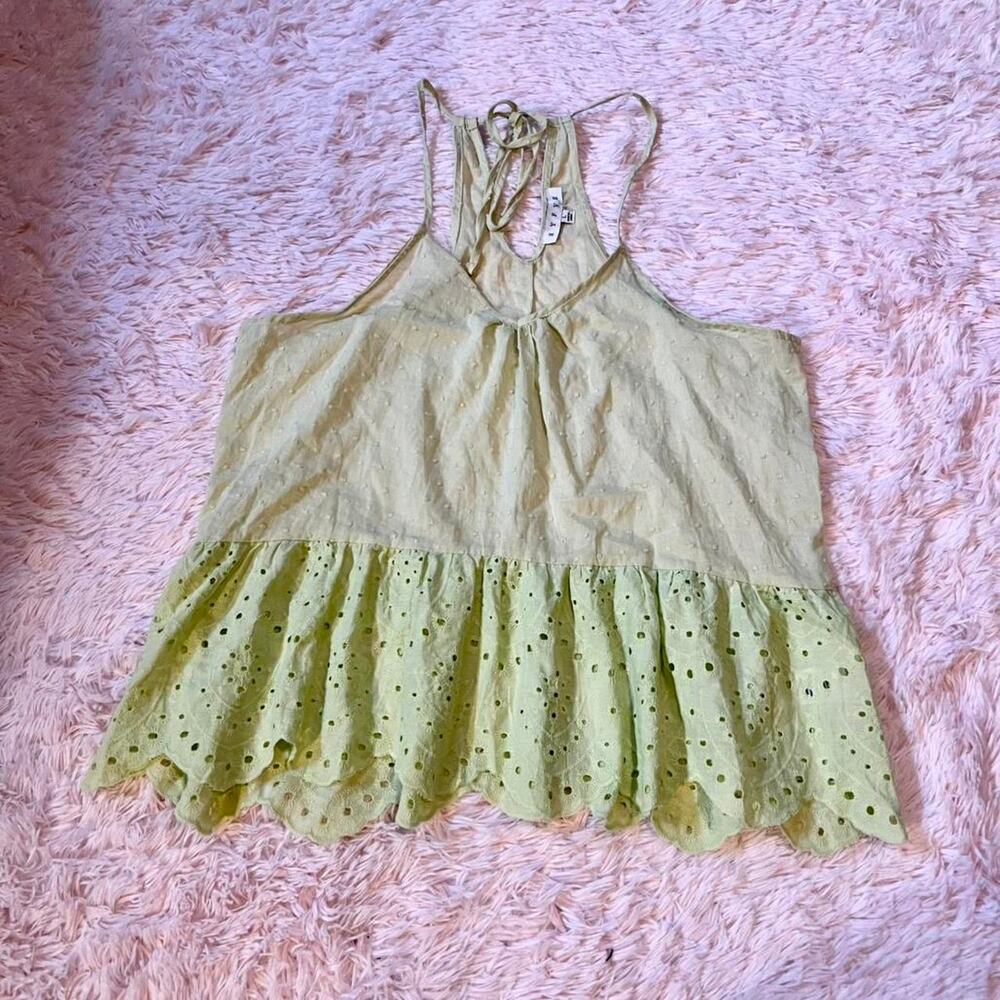 Eyelet Delicate Whimsical Fairycore Feminine Earthy Hippie Festival Summer Top